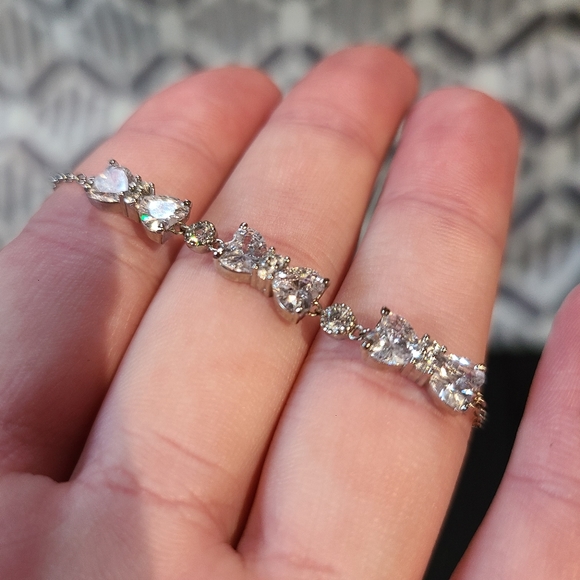 Adjustable Silver Bow-Tie Bracelet from Charmed Aroma - Picture 1 of 4